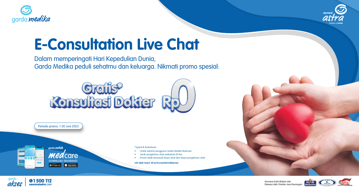 Live Chat E-consultation Medcare - Asuransi Lengkap, Premi Murah dan